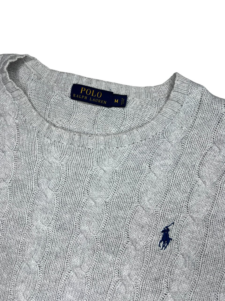 Ralph Lauren Cable Knitted Sweater Grå