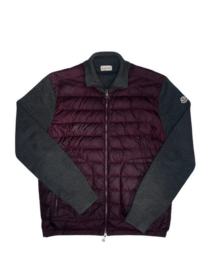 Moncler ”Maglione Tricot Cardigan” Röd Grå