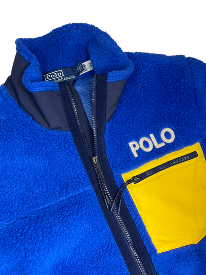 Polo Ralph Lauren SKI 92 Stadium Pile Fleece Zip Up Jacket